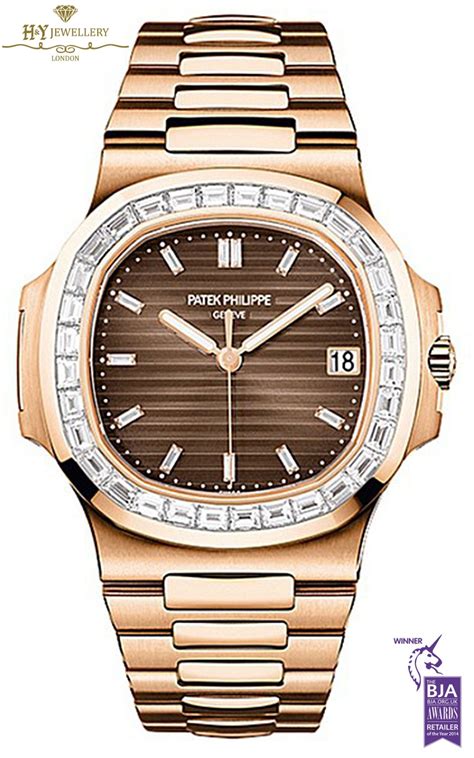 patek philippe diamond rose gold|patek philippe gold nautilus price.